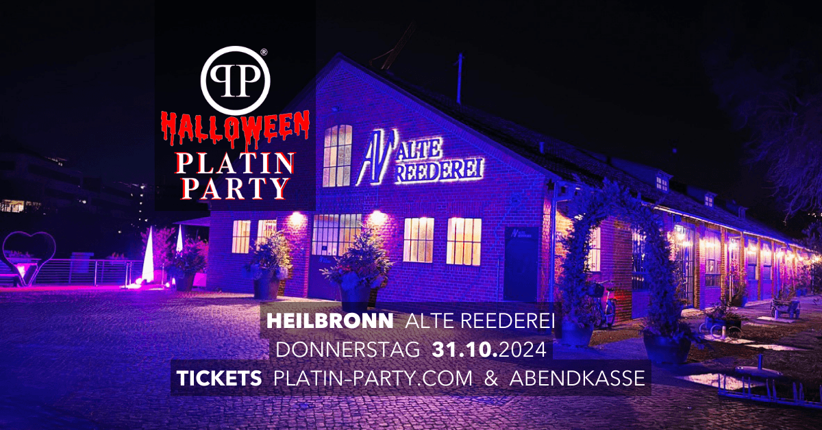 Heilbronn 'Halloween Platin Party' in der Alten Reederei